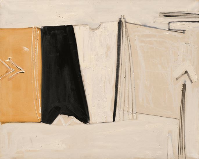 Sir Terry Frost - Black, White and Ochre Figure, 1959 | MasterArt